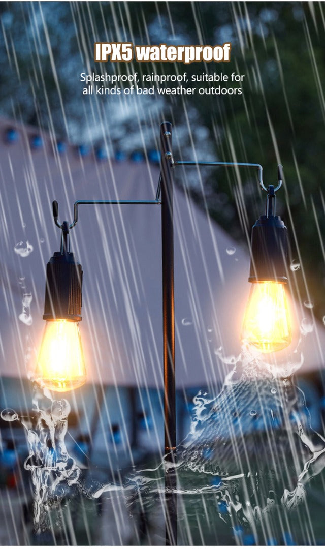 2 sztuki zniżki☀️⚡Nowa, ładowalna lampa kempingowa zasilana energią słoneczną, wielofunkcyjne, przenośne oświetlenie nastrojowe.